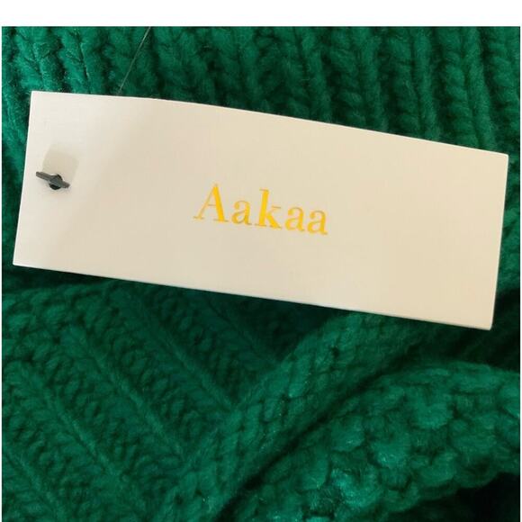 Aakaa 100% Acrylic Sweater Womens Small Heavyweight Turtleneck Chunky Knit NWT - Picture 8 of 8